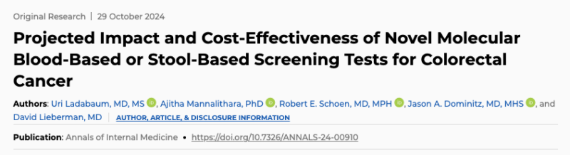 Steven Artandi: Novel cf-bDNA tests and colorectal cancer screening